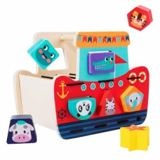 дерев`яна іграшка корабель-сортер в кор. 21, 5х15, 5х13см.  WD13101  (36)