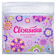 ватні палички Свіжанка в пакеті 300шт.  (36)