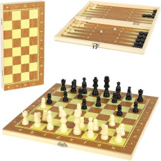 шахи дерев`яні 3 в 1 (шахи, шашки, нарди), дошка 40х40см.  624А/51632  (36)