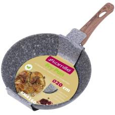 сковорідка Kamille d-20см. алюмінієва антипригарна Grey marble  4160