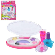 косметика тіні, помада, пензлик, лак, блиск в кор. 21х26х3см.  2057  (120)