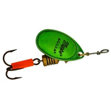 блешня обертова Mepps Aglia Platinum Green/Gold 4,5гр.  APV2OR-bc