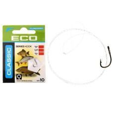 готові повідці Flagman Classic Hooks To Nylon 4 №12 набір 10шт.  CLHN4_12B