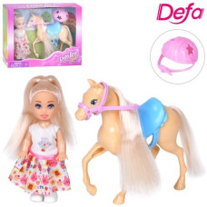 лялька DEFA 10см. з конячкою 12см. в кор. 18,5х14х5см.  8809  (48)