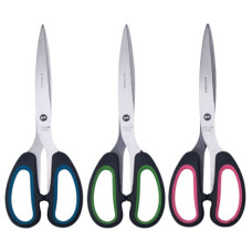 ножиці Buromax  офісні 16,3см., руч. з гумовими вставками,  в целоф.  ВМ.4533  (24/240)