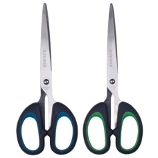 ножиці Buromax  офісні 20,7см., руч. з гумовими вставками,  в целоф.  ВМ.4534  (24/144)