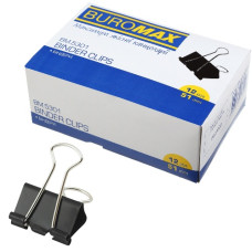 біндер Buromax чорн. 25мм   ВМ.5304  (12/144/2880)