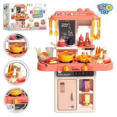 кухня 63х45х22см., мийка, посуд, прод.,43 пр., звук,світло, на бат. в кор. 49х35х15см.  889-258 (12)