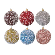 кульки ялинкові "сніг"  6см.  (5/450)