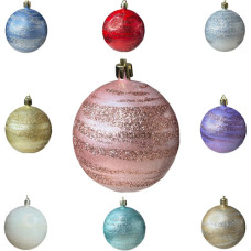 кульки ялинкові "хуртовина"  8см.  (4/192)