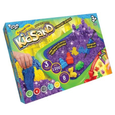 набір д/творч. Danko toys "Кінетичний пісок KidSand" 1200гр. + пісочниця  KS-02-02  (5)