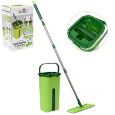 швабра 1,25м. з автоматичним вiджимом + вiдро 15х13х34см.  МН-3554  (12)