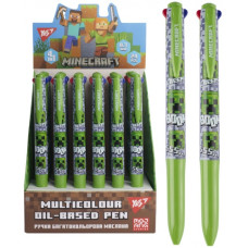 ручка YES "Minecraft" кульк. чотириколірна 0,7мм.  412266  (24/576)