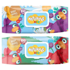 серветки вологі Naturelle Kids 100шт. алое/ромашка  (12)