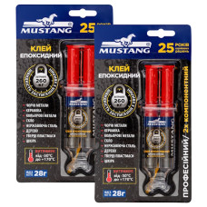 клей Mustang епоксидний 28гр. в шприці  MG27