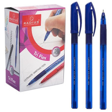ручка Radius Tri Flex TT кульк. масл., тонований корпус, синя  (50/500/2000)