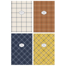 зошит В5 80арк. інтегр. обкл., матов. ламін., кремов. блок, лінія  В5-IC-080-792L  (48)