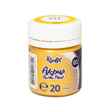 фарба акрилова Гамма (НВ) Rudix золото металік 20мл.  850101  (1/12)