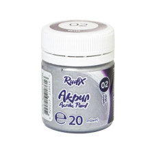 фарба акрилова Гамма (НВ) Rudix срібло металік 20мл.  850102  (1/12)