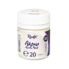 фарба акрилова Гамма (НВ) Rudix біла перлина перламутрова 20мл.  850133  (1/12)
