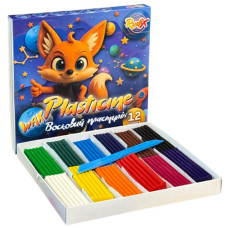 пластилін Гамма (НВ) "Rudix" 12кол./240гр. зі стеком  831202  (24)