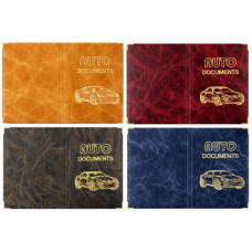 обкладинка Tascom на док. водія шкірзам тиснення золотом з довіреністю  44-Av  (25)