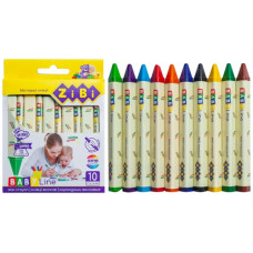 крейда воскова Zibi Jumbo Baby Line 10кол. трикутна   ZB.2482  (24/192)