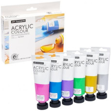 фарби акрилові Art Ranger  6кол.х75мл. металік, пласт. туби  FEA0675-M  (12)