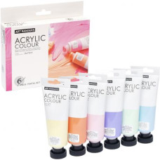 фарби акрилові Art Ranger  6кол.х75мл. пастель, пласт. туби  FEA0675-P  (12)