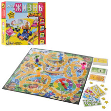 гра настільна Гра в життя ігр. поле, 96 карток, фішки, зірочки, в кор. 27х27,5х5см.  5221R  (36)