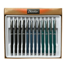 ручка Baixin мет. поворотна BP519 mix син.+сір.+зел. корпус  (12)