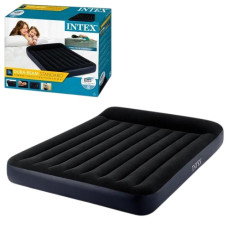 велюр. матрац 191х137х25см., до 170кг., з підголовником, чорний, в кор.  64148  (3)