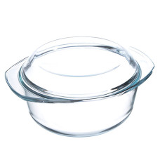 каструля скляна з кришкою A-Plus 2,5л.  1081  (6)