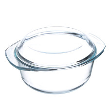каструля скляна з кришкою A-Plus 1,5л.  1091  (6)