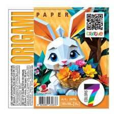 папір для орігамі Мандарин 100х100мм., 35арк., 7кол.  Б110  (20)