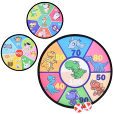 дартс 28см. на липучці, 2 м`ячики, в кул. 28х28х3см.  MR 1196  (90)