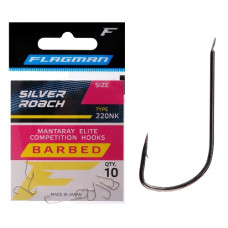 гачки Flagman Mantaray Silver Roach №14, набір 10 шт.  220NK-14