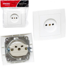 розетка врізна одинарна 9х9см.  2505/114517  (200)