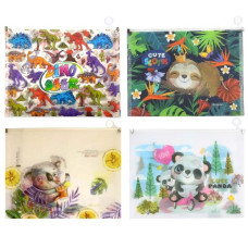 тека Bourgeois пластикова с пласт. застібкою А4 32,5х24,5х3см. 180мкр.  Р0031/.../0090  (10)