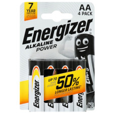 батарейка Energizer Alkaline Power LR 6  1х 4 на бліст.  (4/96)