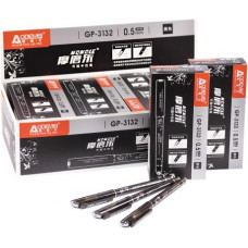 ручка GP-3132 "пиши-витирай" гелева чорна 0,5мм.  (12/144/1728)