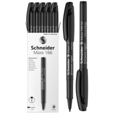 маркер Schneider 166 перман. тонкий чорний, товщ. письма 1мм.  S116601  (10/500)