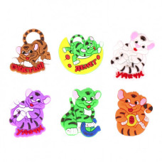 магніт "Рік Тигра 2022" гумовий 3,5х3см.  Р-21/110915  (100)