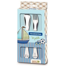 набір столових приладів дитячих Tramontina Baby Le Petit blue 2 предм.  66973/010