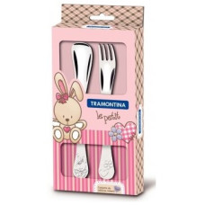 набір столових приладів дитячих Tramontina Baby Le Petit pink 2 предм.  66973/015