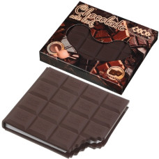 блокнот Zibi з ароматизов. Soft-touch обкл. Chocolate 100х87мм., 80 арк., без лін.  ZB.12470-19