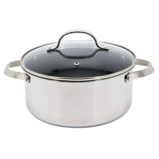 каструля Styleberg 3,9л. 22х10,5см. з керамічним покриття і скляною кришкою  1303  (10)