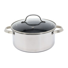 каструля Styleberg 2,1л. 18х8,5см. з керамічним покриття і скляною кришкою  1301  (10)