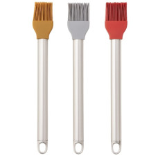 пензлик силіконовий кондитерський A-Plus 25см. з мет. ручкою  4053 G  (96)