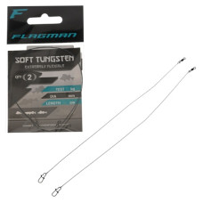 повідець Flagman Soft Tungsten 9кг. 20см. 0,30мм. набір 2шт.  FST-9-20